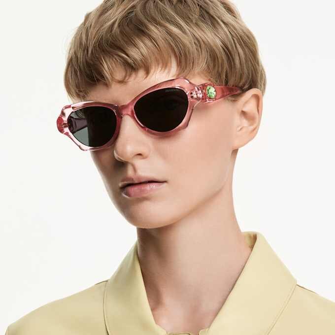 Lunettes de soleil forme « Pillow », Sk6050, rose Lunettes de soleil forme « Pillow », Sk6050, rose