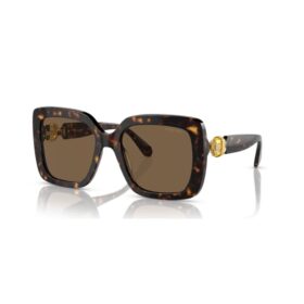 Lunettes de soleil oversize, forme carrée, SK6001, marron