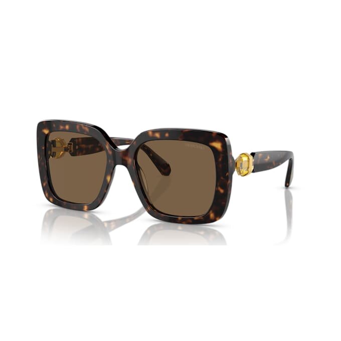 Lunettes de soleil oversize, forme carrée, SK6001, marron Lunettes de soleil oversize, forme carrée, SK6001, marron