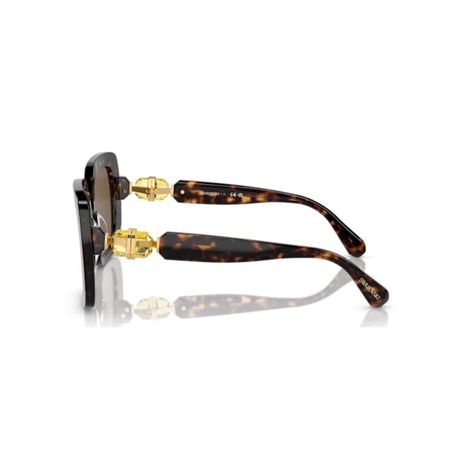 Lunettes de soleil oversize, forme carrée, SK6001, marron Lunettes de soleil oversize, forme carrée, SK6001, marron