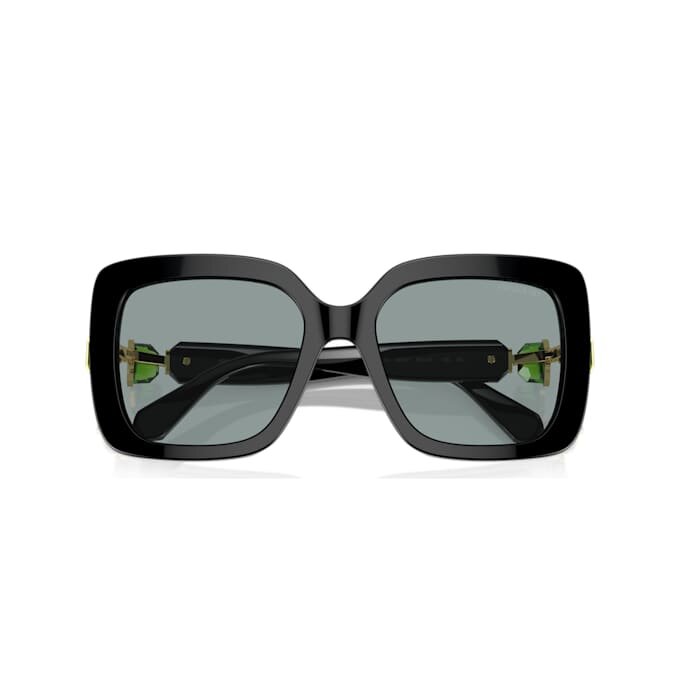 Lunettes de soleil oversize, forme carrée, SK6001, noires Lunettes de soleil oversize, forme carrée, SK6001, noires