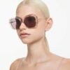 Lunettes de soleil oversize, forme carrée, Sk6011, violet Lunettes de soleil oversize, forme carrée, Sk6011, violet