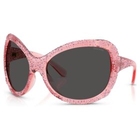 Lunettes de soleil oversize, forme œil-de-chat, Sk6052, rose