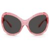 Lunettes de soleil oversize, forme œil-de-chat, Sk6052, rose
