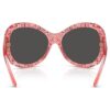Lunettes de soleil oversize, forme œil-de-chat, Sk6052, rose