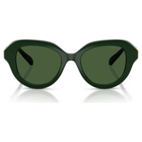 Lunettes de soleil rondes, vertes