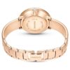 Montre-bracelet Crystalline « Swiss Made », bracelet en métal, beige, finition couleur or rose Montre-bracelet Crystalline « Swiss Made », bracelet en métal, beige, finition couleur or rose