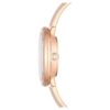Montre-bracelet Crystalline « Swiss Made », bracelet en métal, beige, finition couleur or rose Montre-bracelet Crystalline « Swiss Made », bracelet en métal, beige, finition couleur or rose
