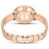 Montre-bracelet Crystalline « Swiss Made », bracelet en métal, blanche, finition dorée rose Montre-bracelet Crystalline « Swiss Made », bracelet en métal, blanche, finition dorée rose