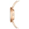Montre-bracelet Crystalline « Swiss Made », bracelet en métal, blanche, finition dorée rose Montre-bracelet Crystalline « Swiss Made », bracelet en métal, blanche, finition dorée rose