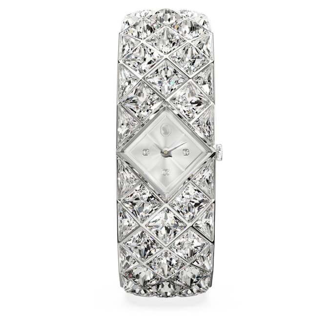 Montre-bracelet Curiosa à bracelet en cristaux, ton argenté, acier inoxydable Montre-bracelet Curiosa à bracelet en cristaux, ton argenté, acier inoxydable