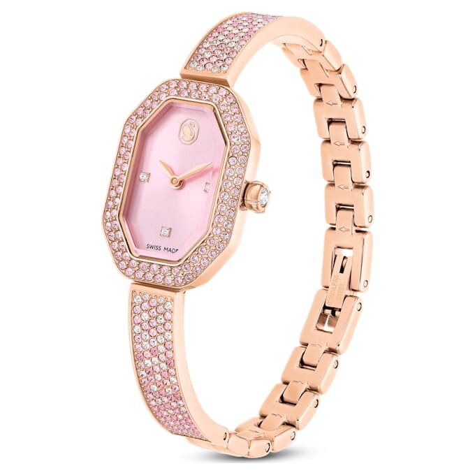 Montre-bracelet Dextera « Swiss Made », bracelet en métal, rose, plaqué or rose Montre-bracelet Dextera « Swiss Made », bracelet en métal, rose, plaqué or rose