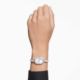 Montre-bracelet Dextera « Swiss Made », bracelet en métal, teinte argentée, acier inoxydable