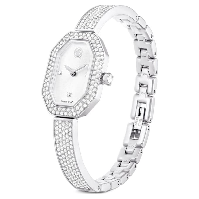 Montre-bracelet Dextera « Swiss Made », bracelet en métal, teinte argentée, acier inoxydable Montre-bracelet Dextera « Swiss Made », bracelet en métal, teinte argentée, acier inoxydable
