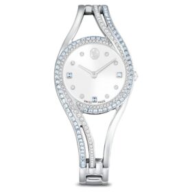 Montre-bracelet Hyperbola « Swiss Made », bracelet en métal, bleu, acier inoxydable