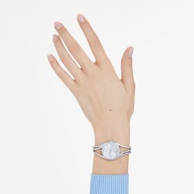 Montre-bracelet Hyperbola « Swiss Made », bracelet en métal, teinte argentée, acier inoxydable