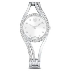 Montre-bracelet Hyperbola « Swiss Made », bracelet en métal, teinte argentée, acier inoxydable