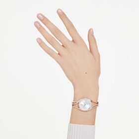 Montre-bracelet Hyperbola « Swiss Made », bracelet en métal, teinte or rose, finition teinte or rose