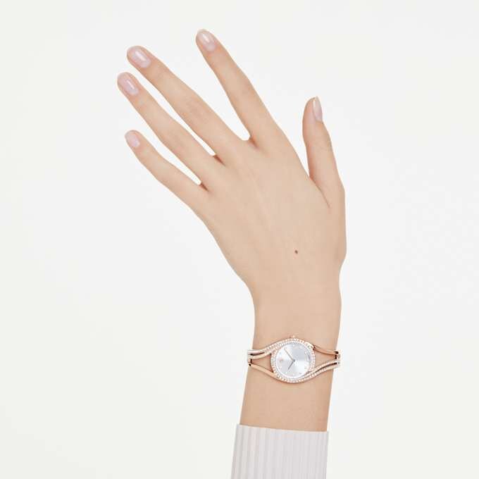 Montre-bracelet Hyperbola « Swiss Made », bracelet en métal, teinte or rose, finition teinte or rose Montre-bracelet Hyperbola « Swiss Made », bracelet en métal, teinte or rose, finition teinte or rose