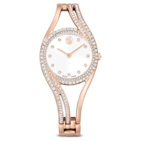 Montre-bracelet Hyperbola « Swiss Made », bracelet en métal, teinte or rose, finition teinte or rose