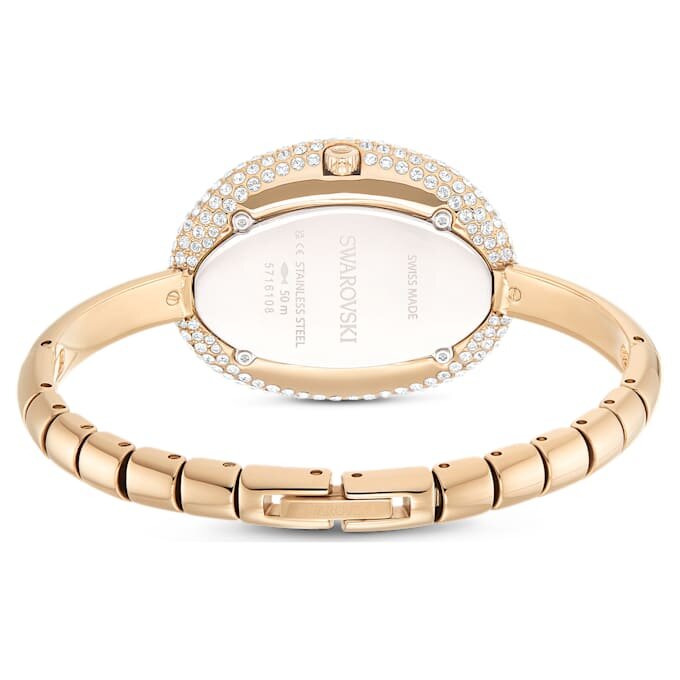 Montre-bracelet Imber « Swiss Made », bracelet en métal, teinte dorée, finition dorée champagne Montre-bracelet Imber « Swiss Made », bracelet en métal, teinte dorée, finition dorée champagne