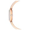 Montre-bracelet Matrix Pearl, fabrication suisse, bracelet en cristaux, blanc, finition dorée Montre-bracelet Matrix Pearl, fabrication suisse, bracelet en cristaux, blanc, finition dorée
