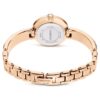 Montre-bracelet Matrix « Swiss Made », bracelet à cristaux, blanc, finition ton or rose Montre-bracelet Matrix « Swiss Made », bracelet à cristaux, blanc, finition ton or rose