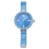 Montre-bracelet Matrix « Swiss Made », bracelet à cristaux, bleu, acier inoxydable Montre-bracelet Matrix « Swiss Made », bracelet à cristaux, bleu, acier inoxydable