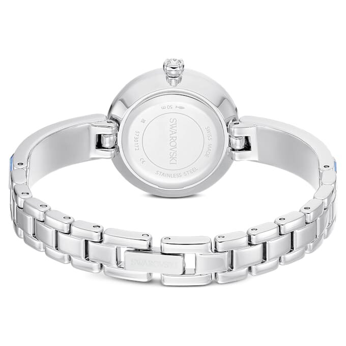 Montre-bracelet Matrix « Swiss Made », bracelet à cristaux, bleu, acier inoxydable Montre-bracelet Matrix « Swiss Made », bracelet à cristaux, bleu, acier inoxydable