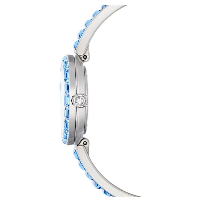 Montre-bracelet Matrix « Swiss Made », bracelet à cristaux, bleu, acier inoxydable Montre-bracelet Matrix « Swiss Made », bracelet à cristaux, bleu, acier inoxydable