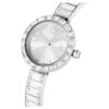 Montre-bracelet Matrix « Swiss Made », bracelet en cristaux, blanc, acier inoxydable Montre-bracelet Matrix « Swiss Made », bracelet en cristaux, blanc, acier inoxydable