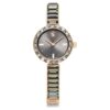 Montre-bracelet Matrix « Swiss Made », bracelet en cristaux, gris, finition or rose Montre-bracelet Matrix « Swiss Made », bracelet en cristaux, gris, finition or rose