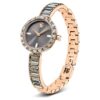 Montre-bracelet Matrix « Swiss Made », bracelet en cristaux, gris, finition or rose Montre-bracelet Matrix « Swiss Made », bracelet en cristaux, gris, finition or rose