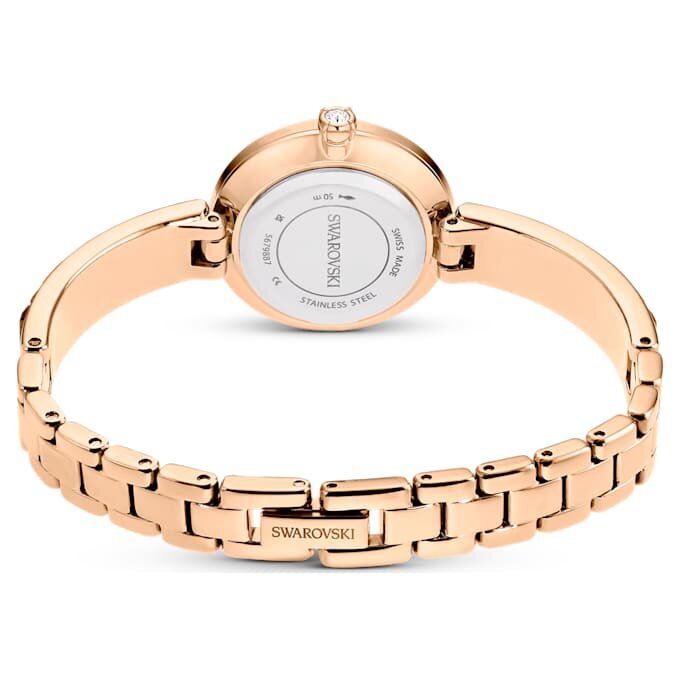 Montre-bracelet Matrix « Swiss Made », bracelet en cristaux, gris, finition or rose Montre-bracelet Matrix « Swiss Made », bracelet en cristaux, gris, finition or rose