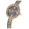 Montre-bracelet Matrix « Swiss Made », bracelet en cristaux, gris, finition or rose Montre-bracelet Matrix « Swiss Made », bracelet en cristaux, gris, finition or rose