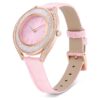 Montre Crystalline Aura « Swiss Made », bracelet en cuir, rose, finition dorée rose Montre Crystalline Aura « Swiss Made », bracelet en cuir, rose, finition dorée rose