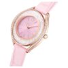 Montre Crystalline Aura « Swiss Made », bracelet en cuir, rose, finition dorée rose Montre Crystalline Aura « Swiss Made », bracelet en cuir, rose, finition dorée rose