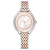 Montre Crystalline Aura « Swiss Made », bracelet en métal, teinte or rose, finition mélange de métaux Montre Crystalline Aura « Swiss Made », bracelet en métal, teinte or rose, finition mélange de métaux