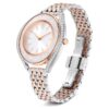 Montre Crystalline Aura « Swiss Made », bracelet en métal, teinte or rose, finition mélange de métaux Montre Crystalline Aura « Swiss Made », bracelet en métal, teinte or rose, finition mélange de métaux
