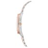 Montre Crystalline Aura « Swiss Made », bracelet en métal, teinte or rose, finition mélange de métaux Montre Crystalline Aura « Swiss Made », bracelet en métal, teinte or rose, finition mélange de métaux