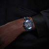 Montre Dextera Chrono 39 mm, fabrication suisse, bracelet en métal, bleu, finition bleue Montre Dextera Chrono 39 mm, fabrication suisse, bracelet en métal, bleu, finition bleue