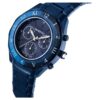 Montre Dextera Chrono 39 mm, fabrication suisse, bracelet en métal, bleu, finition bleue Montre Dextera Chrono 39 mm, fabrication suisse, bracelet en métal, bleu, finition bleue