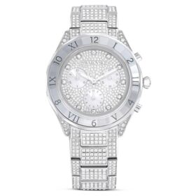Montre Dextera Lux « Swiss Made », bracelet en métal, teinte argentée, acier inoxydable