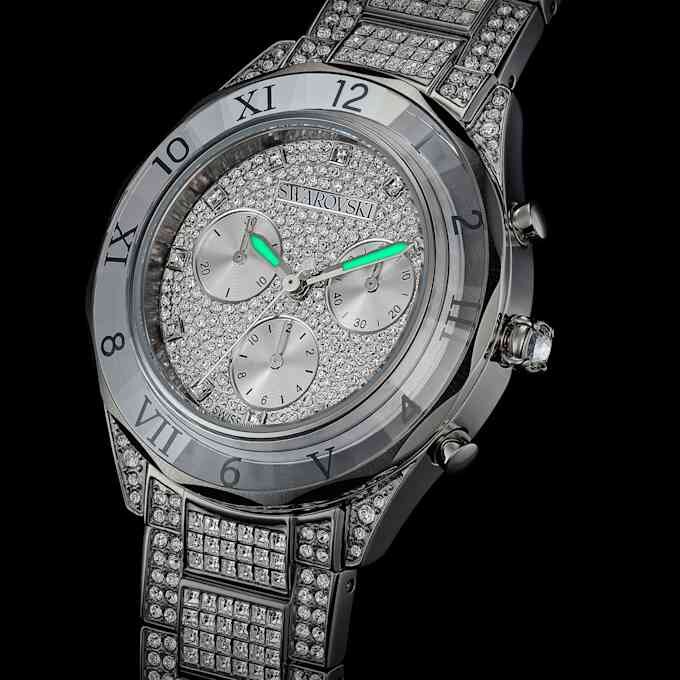Montre Dextera Lux « Swiss Made », bracelet en métal, teinte argentée, acier inoxydable Montre Dextera Lux « Swiss Made », bracelet en métal, teinte argentée, acier inoxydable