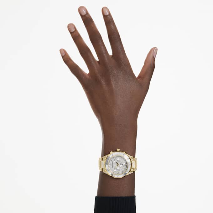 Montre Dextera Lux « Swiss Made », bracelet en métal, teinte dorée, finition dorée Montre Dextera Lux « Swiss Made », bracelet en métal, teinte dorée, finition dorée