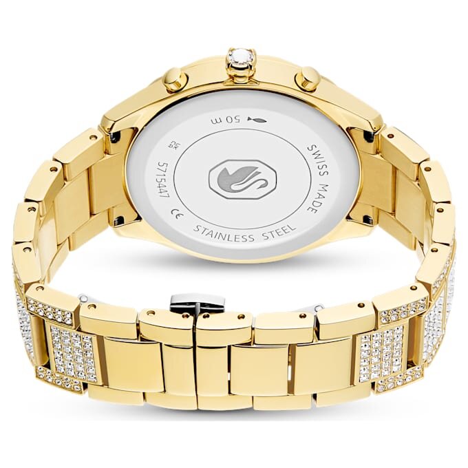 Montre Dextera Lux « Swiss Made », bracelet en métal, teinte dorée, finition dorée Montre Dextera Lux « Swiss Made », bracelet en métal, teinte dorée, finition dorée