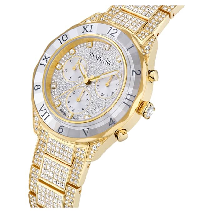 Montre Dextera Lux « Swiss Made », bracelet en métal, teinte dorée, finition dorée Montre Dextera Lux « Swiss Made », bracelet en métal, teinte dorée, finition dorée