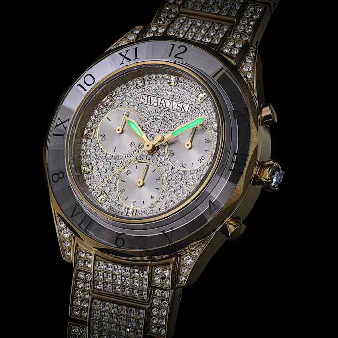 Montre Dextera Lux « Swiss Made », bracelet en métal, teinte dorée, finition dorée Montre Dextera Lux « Swiss Made », bracelet en métal, teinte dorée, finition dorée