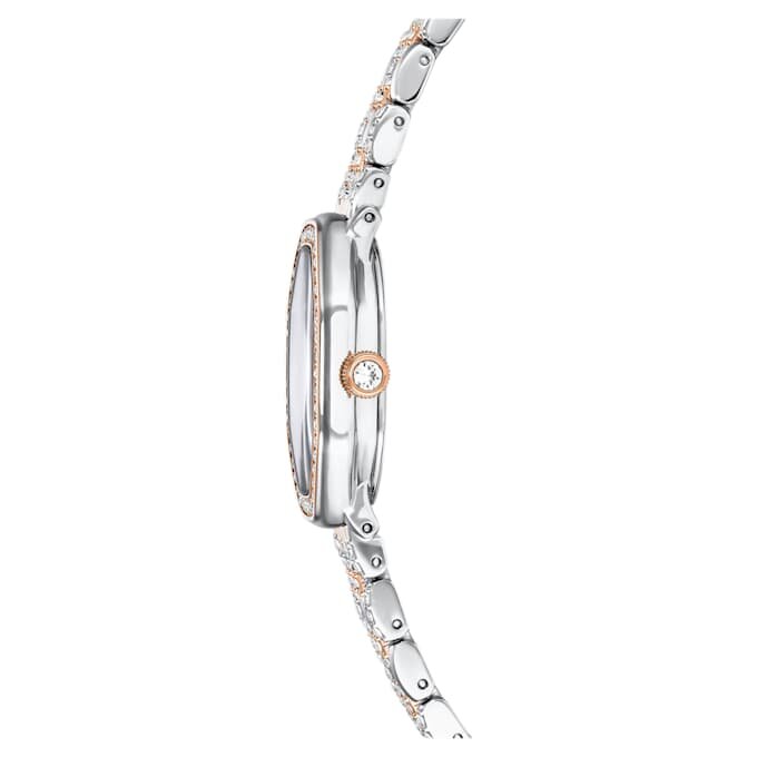 Montre Dextera Octagon « Swiss Made », bracelet en métal, finition argentée et dorée rose Montre Dextera Octagon « Swiss Made », bracelet en métal, finition argentée et dorée rose