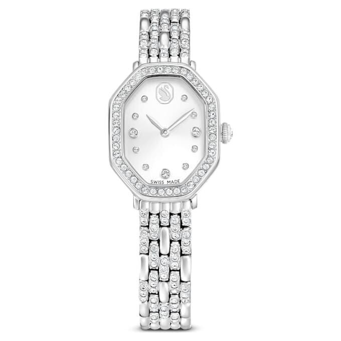 Montre Dextera Octagon « Swiss Made », bracelet en métal, teinte argentée, acier inoxydable Montre Dextera Octagon « Swiss Made », bracelet en métal, teinte argentée, acier inoxydable